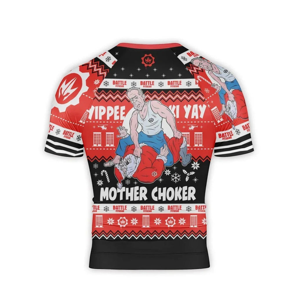 Yippe Ki-Yay Mother Choker Short Sleeve Rash Guard