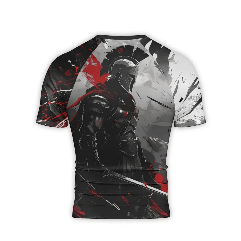 Spartan Warrior Soul Men's Short Sleeve Rash Guard