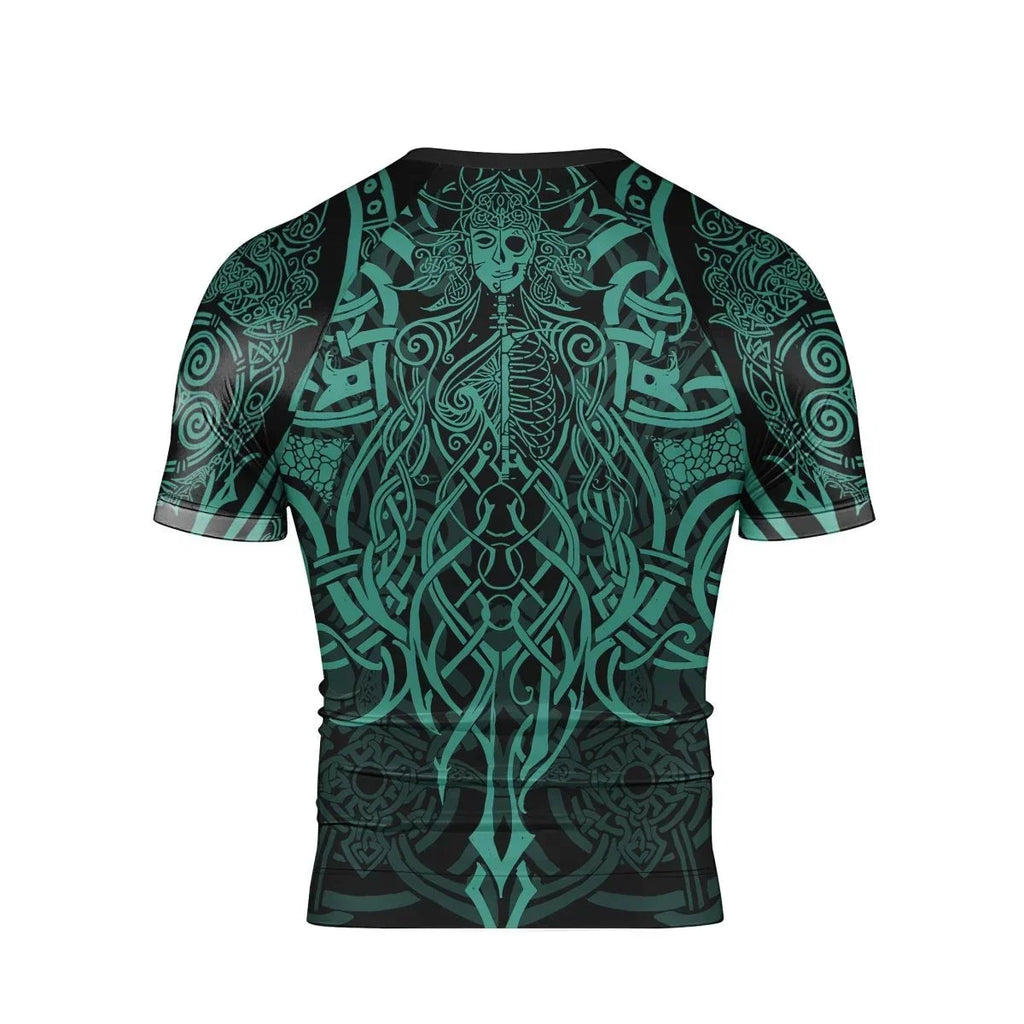 Viking Rune Celtic Men's Short Sleeve Rash Guard