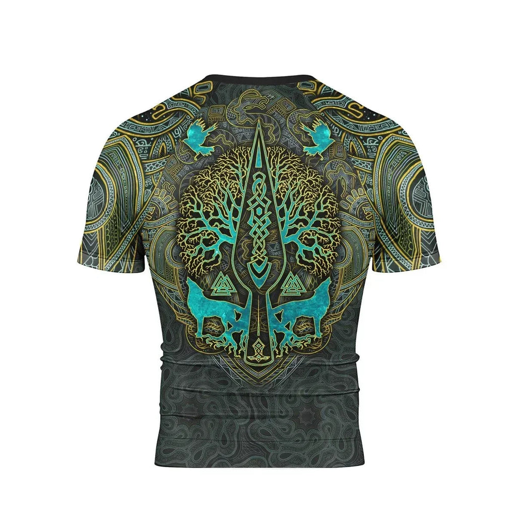Viking Wildlife Natural Short Sleeve Rash Guard