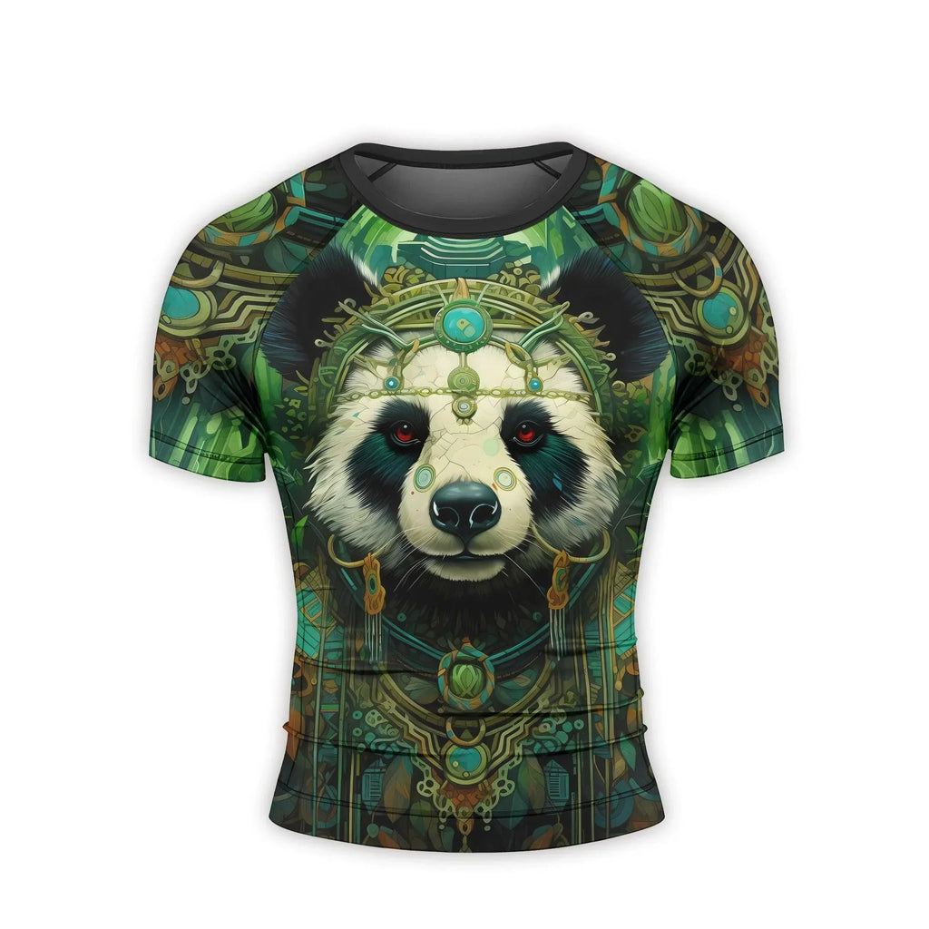 Native Panda Men's Short Sleeve Rash Guard