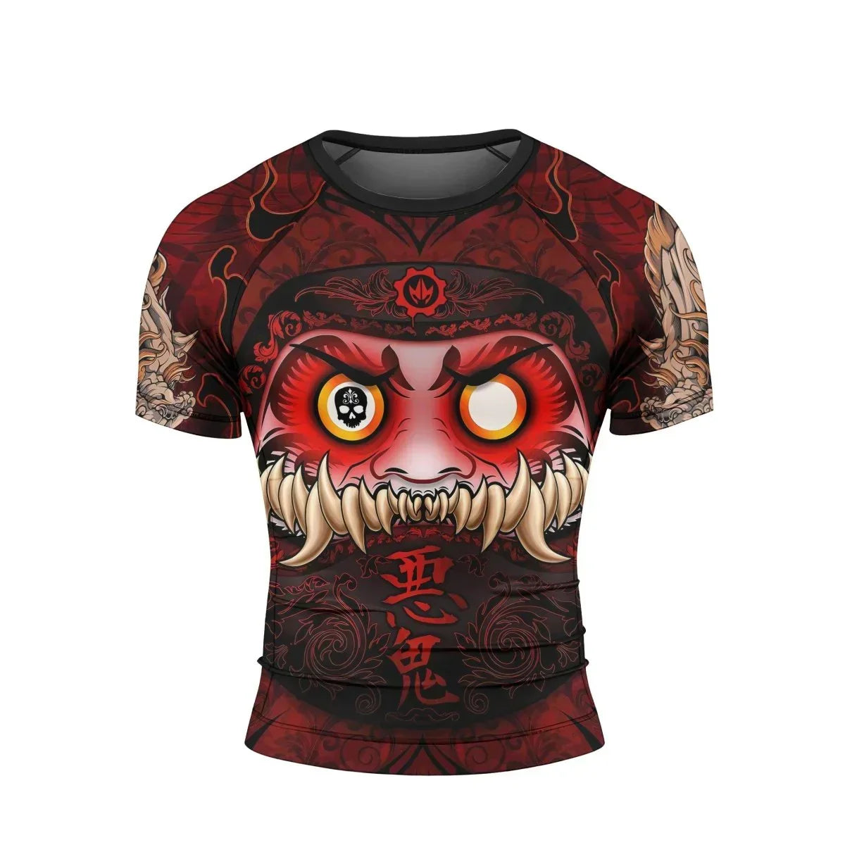Japanese Daruma Short Sleeve Rash Guard
