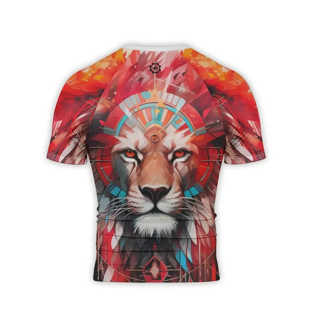 Lion Native Men's Short Sleeve Rash Guard