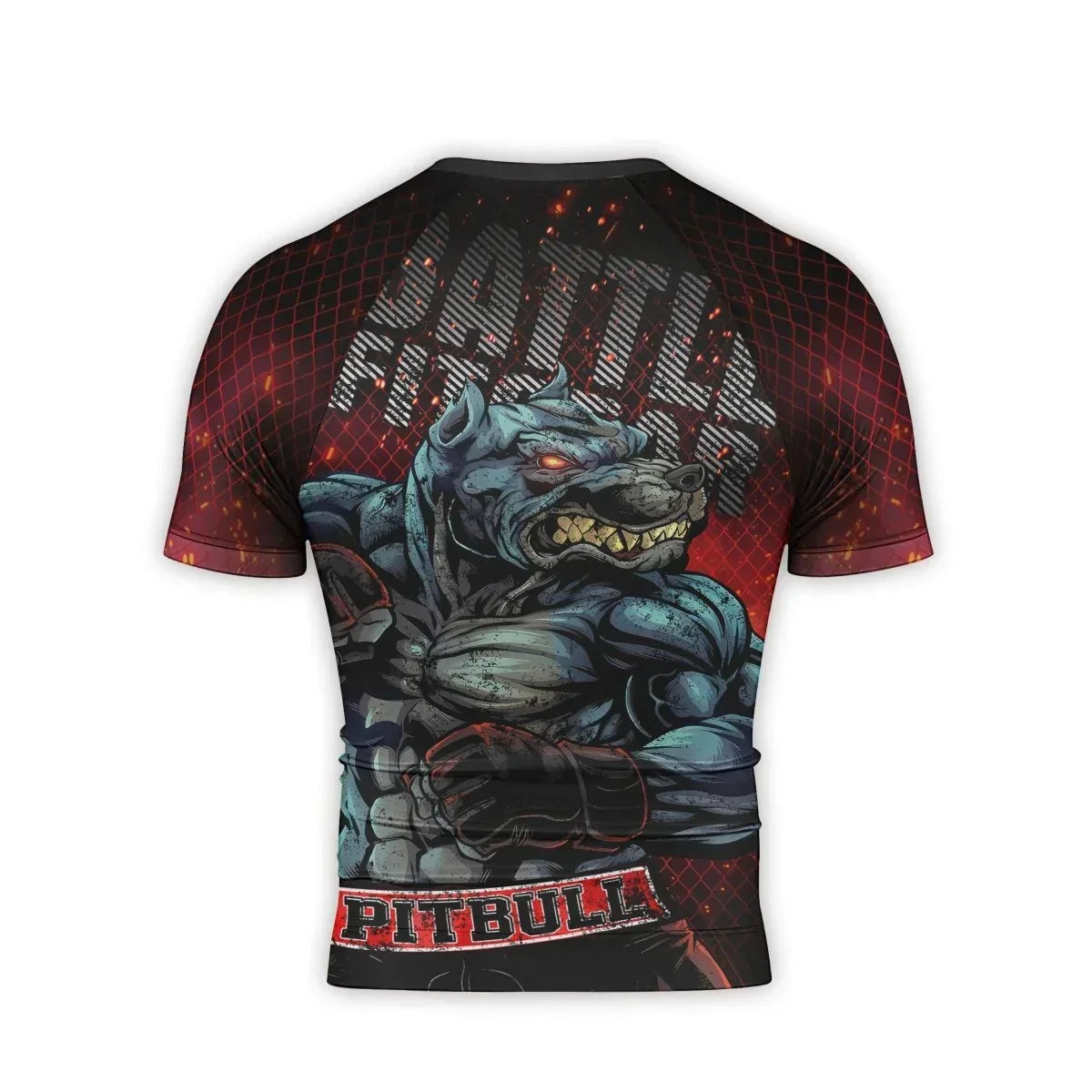 Pitbull Men's Short Sleeve Rash Guard