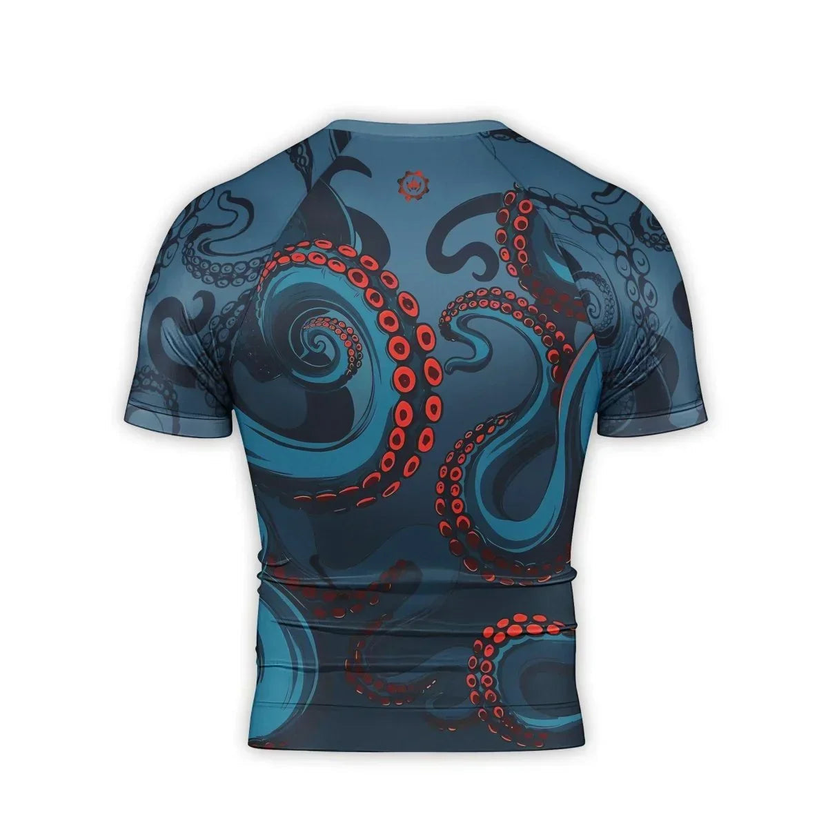 Dark Sea Octopus Men's Short Sleeve Rash Guard