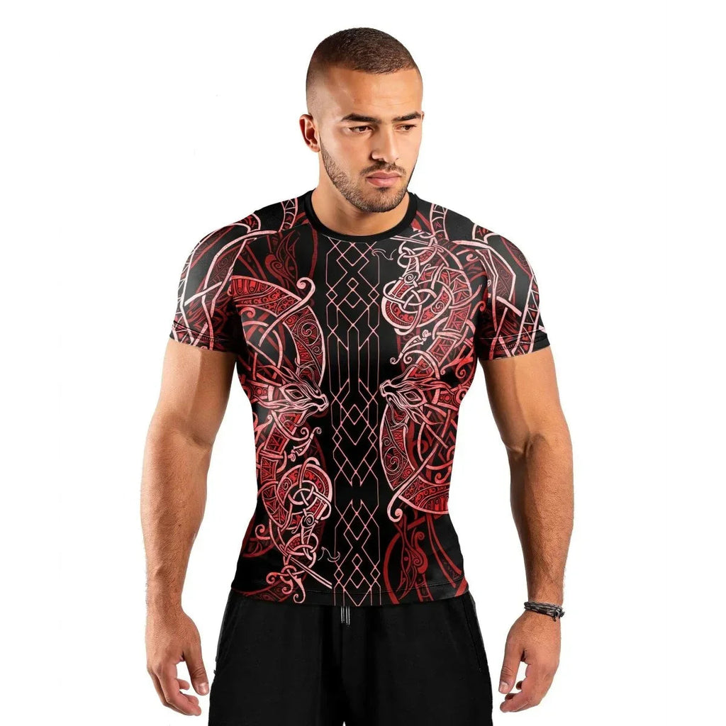 Viking Dragon Short Sleeve Rash Guard