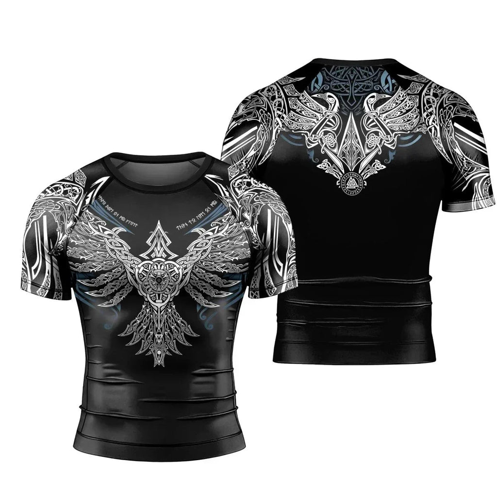 Muninn Eagle Men's Short Sleeve Rash Guard