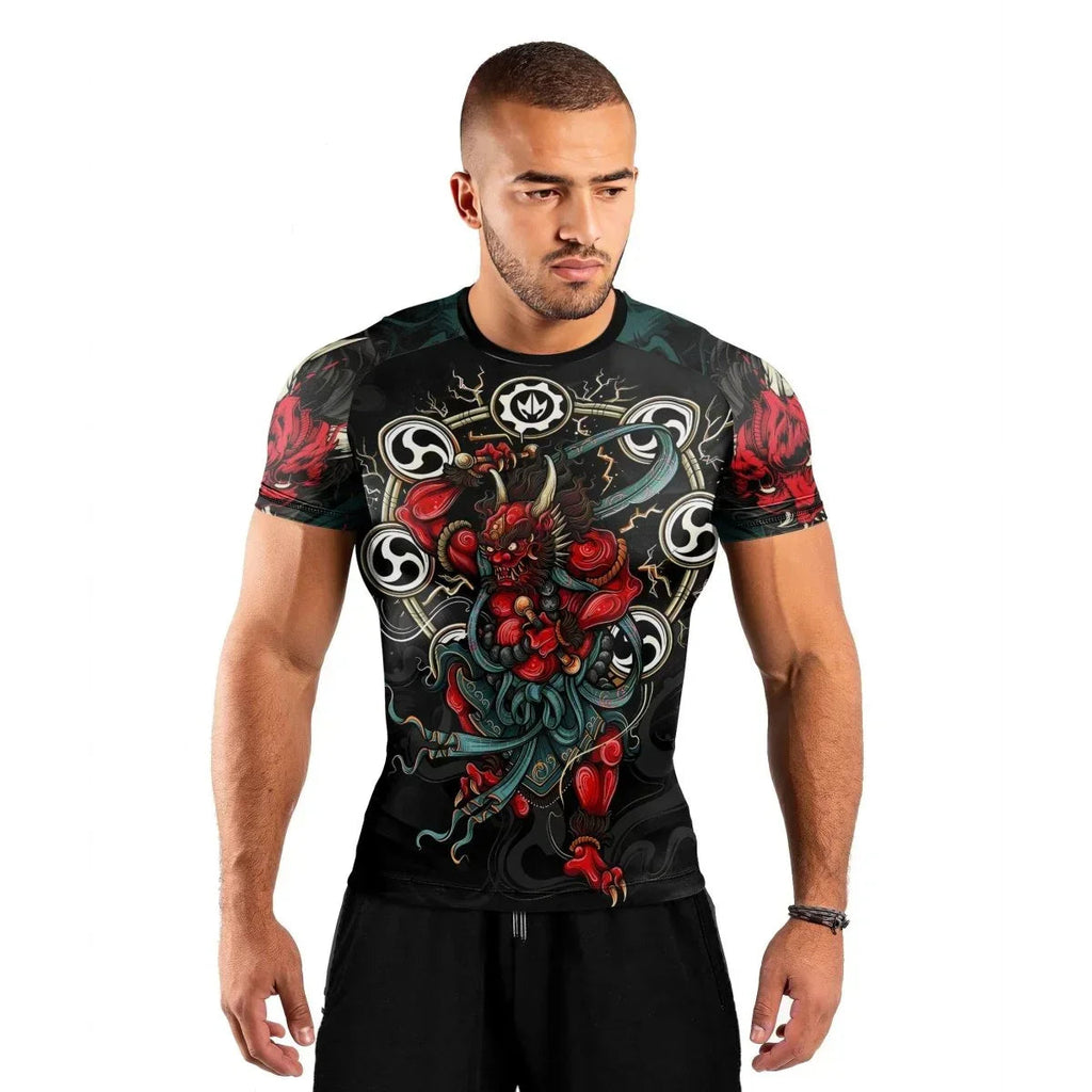 Raijin God Short Sleeve Rash Guard