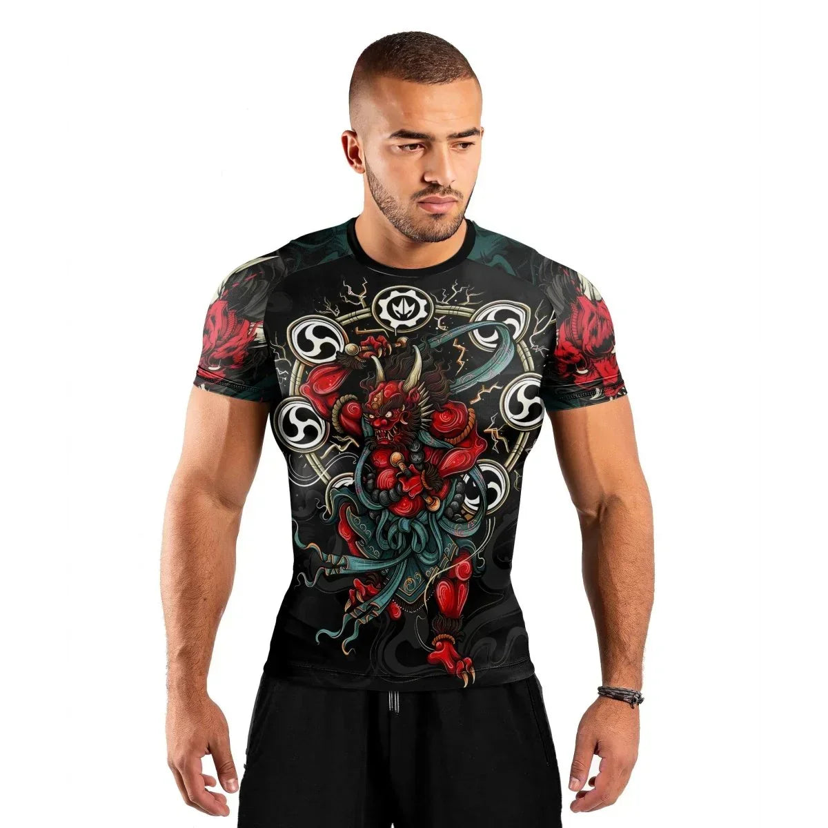Raijin God Short Sleeve Rash Guard