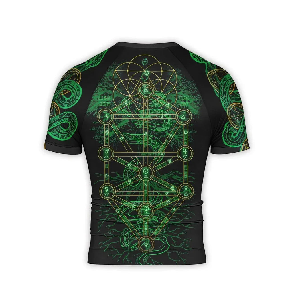 Viking World Tree Men's Short Sleeve Rash Guard