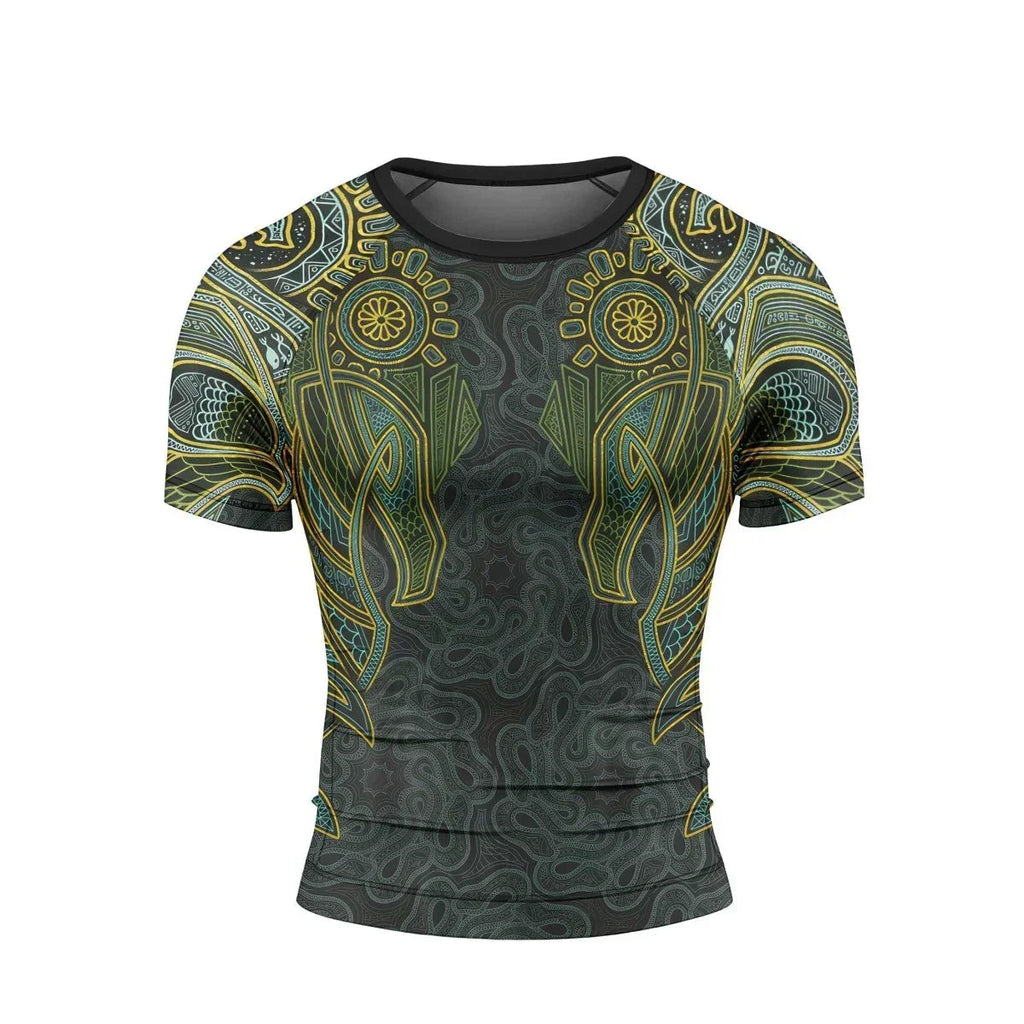 Viking Wildlife Natural Short Sleeve Rash Guard