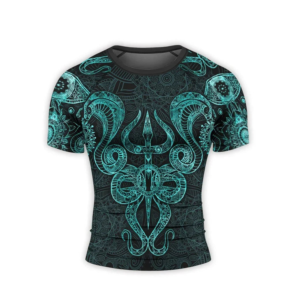 Snake King Vasuki Men's Short Sleeve Rash Guard