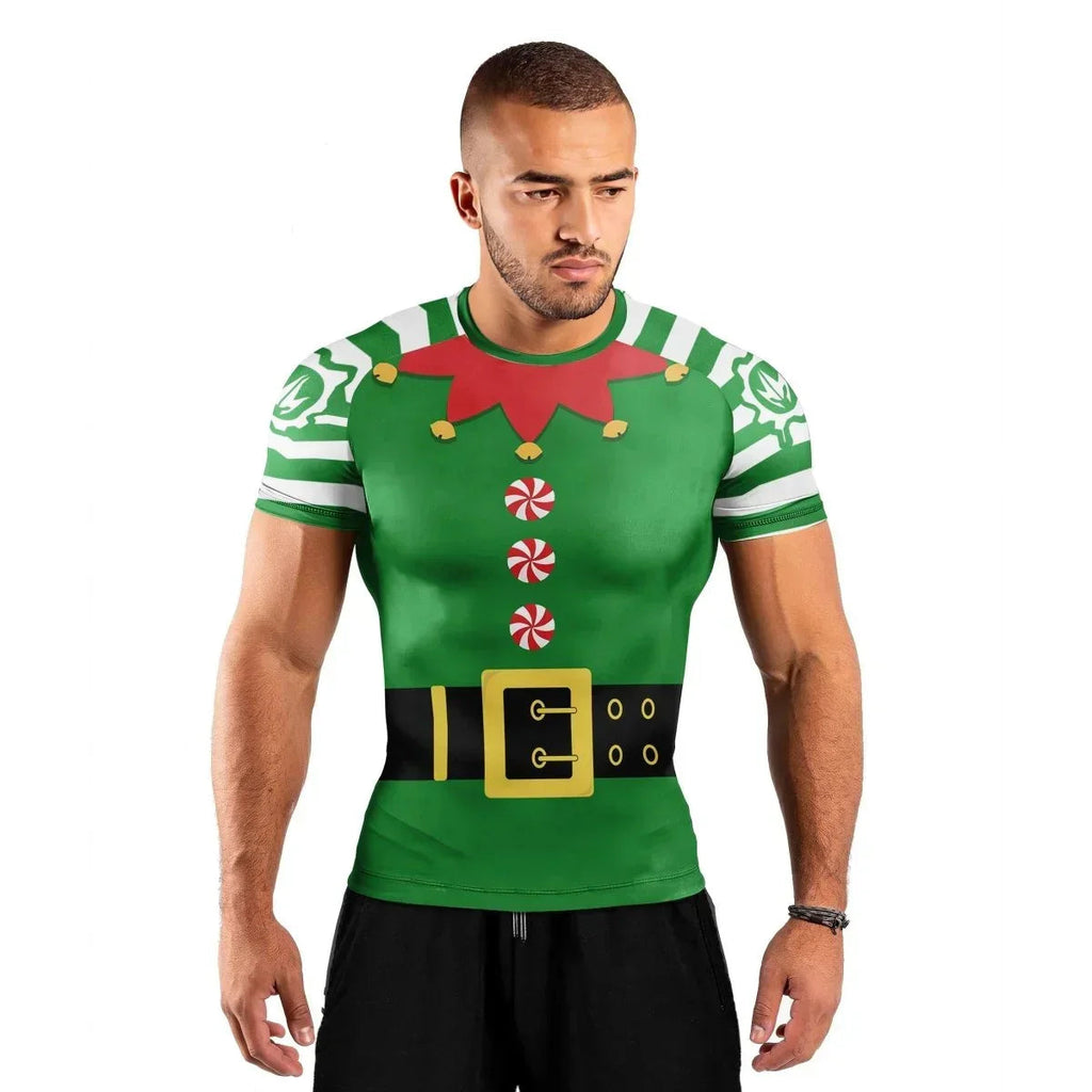 Santa's Elf Short Sleeve Rash Guard