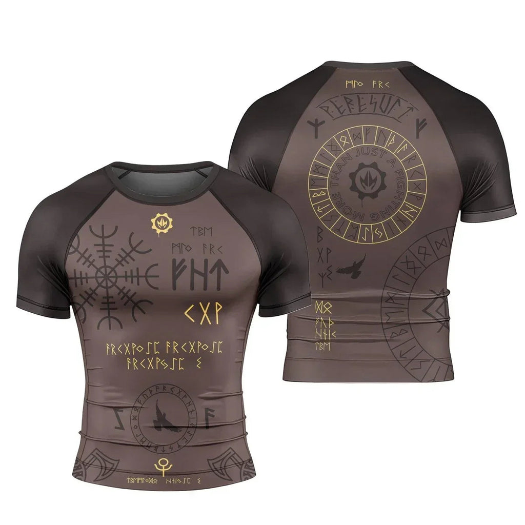 Viking Valhalla Rune Short Sleeve Rash Guard