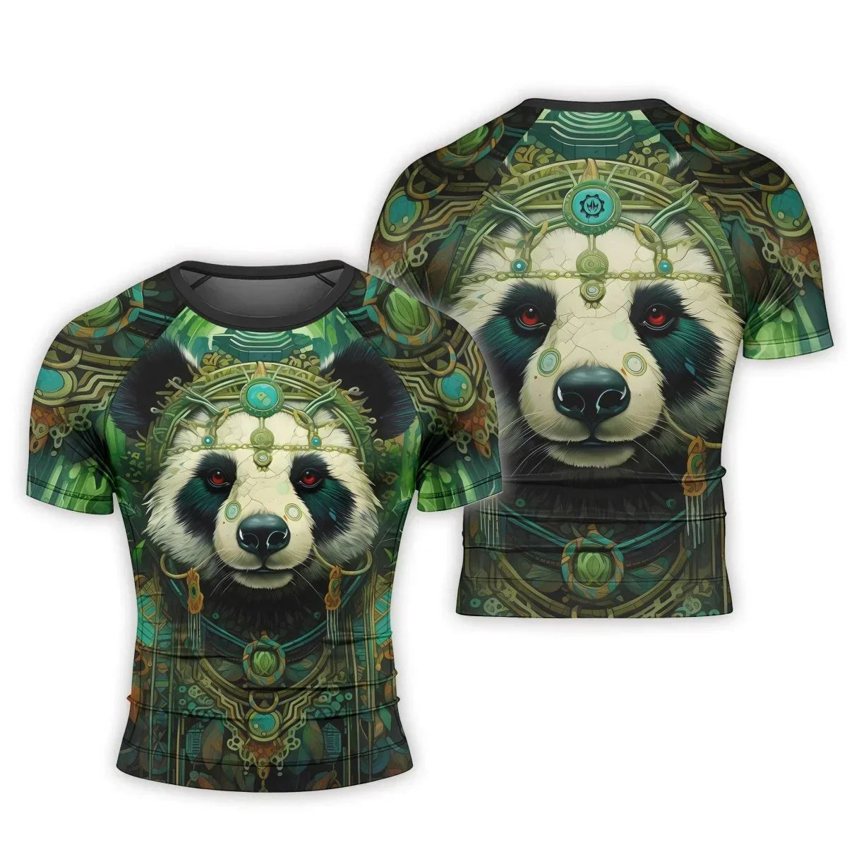 Native Panda Men's Short Sleeve Rash Guard