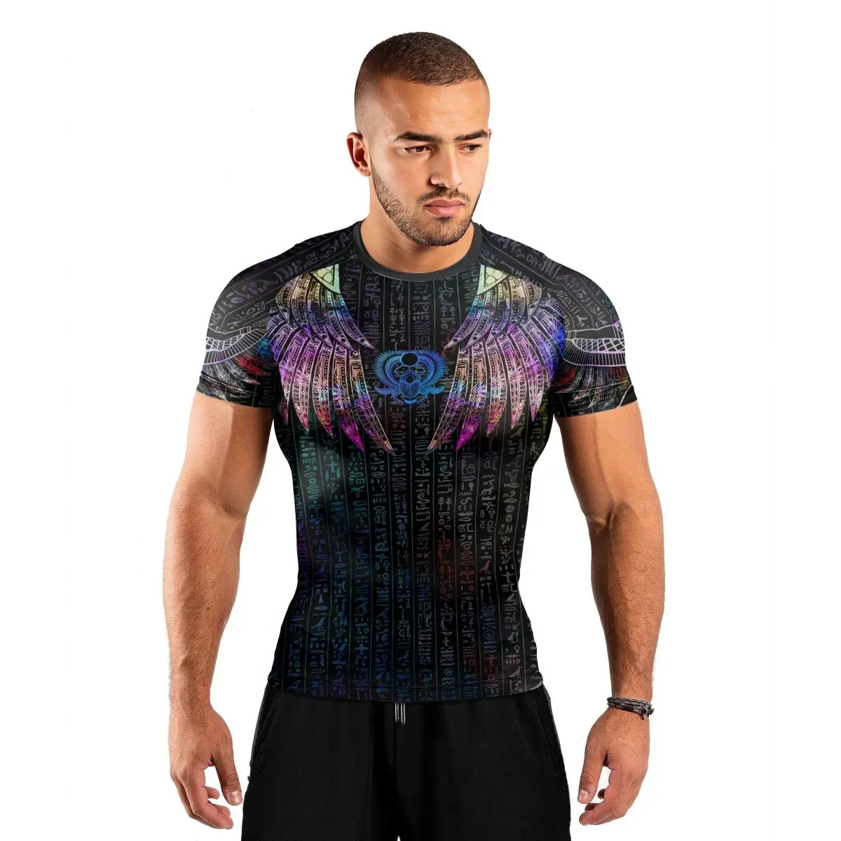 Goddess Of Motherly Love Aset Men's Short Sleeve Rash Guard