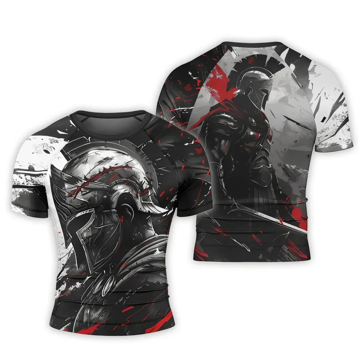 Spartan Warrior Soul Men's Short Sleeve Rash Guard