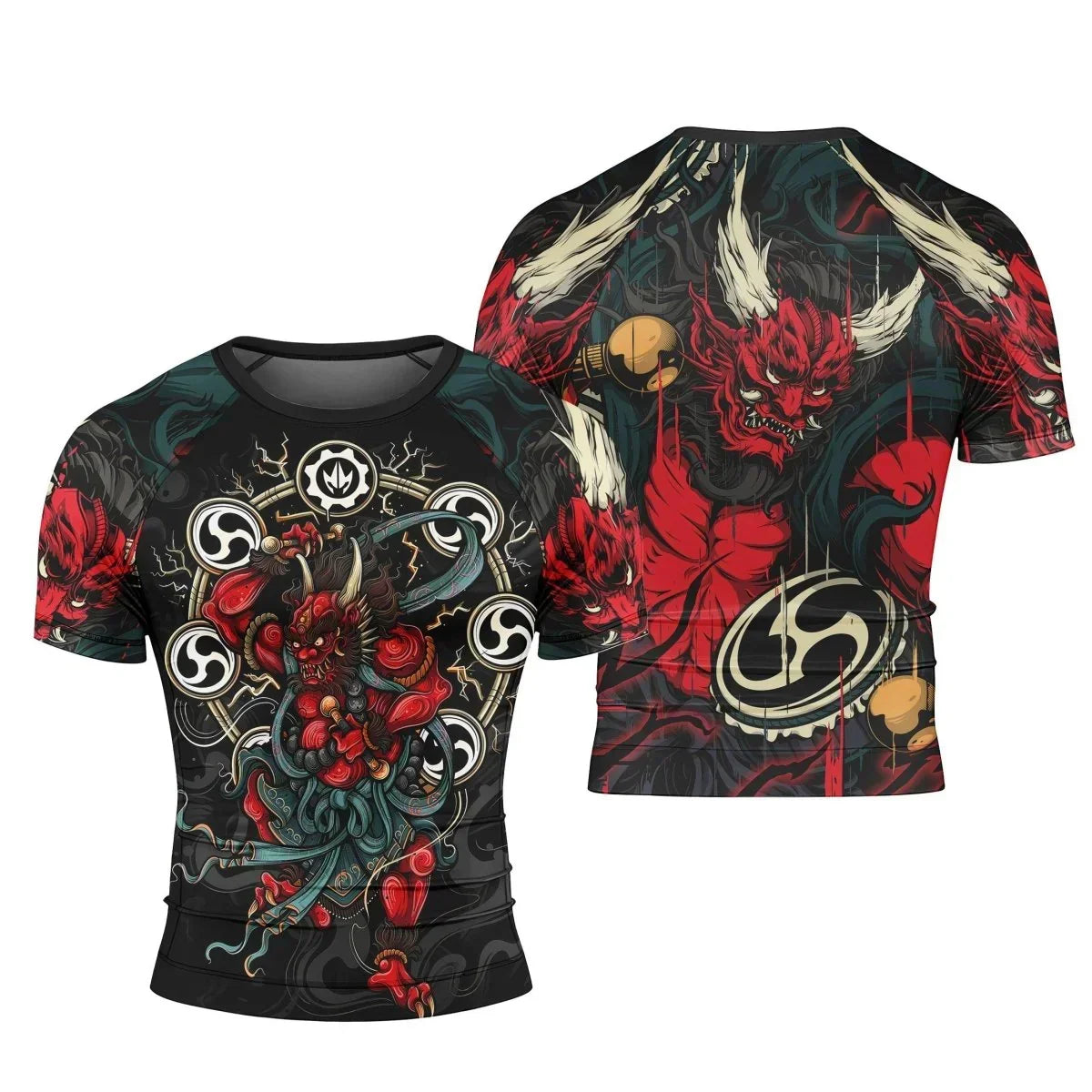 Raijin God Short Sleeve Rash Guard