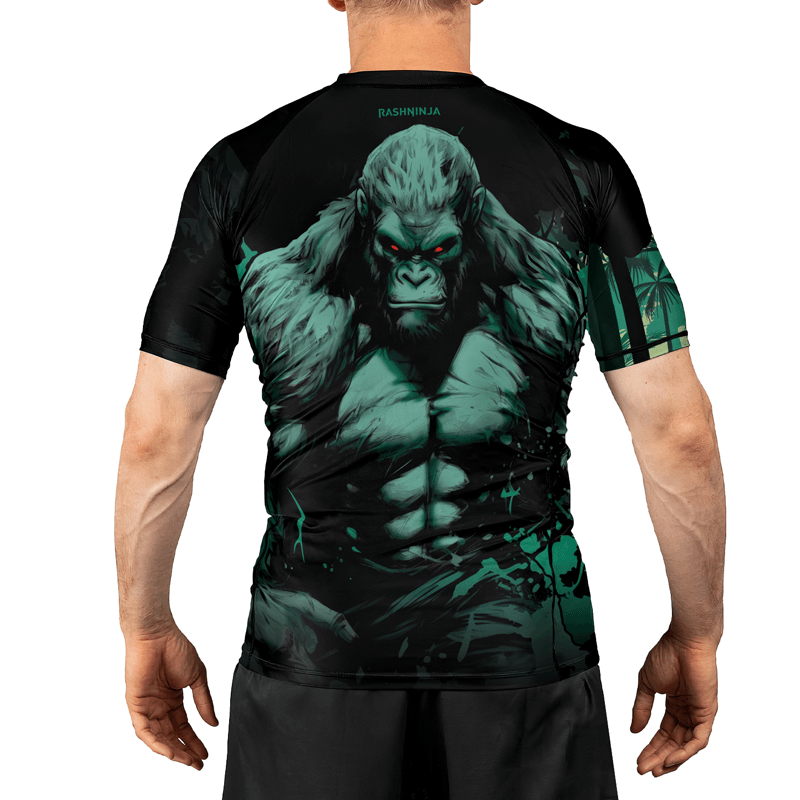 Rashninja Jungle Titan Gorilla Men's Short Sleeve Rash Guard