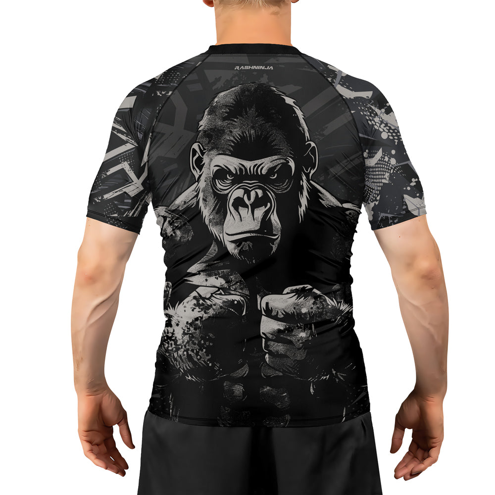 Rashninja Gorilla Forest Titan Men's Short Sleeve Rash Guard