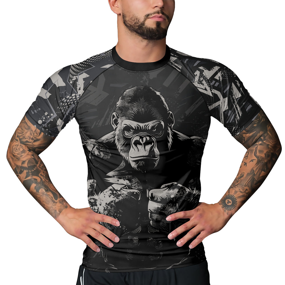 Rashninja Gorilla Forest Titan Men's Short Sleeve Rash Guard
