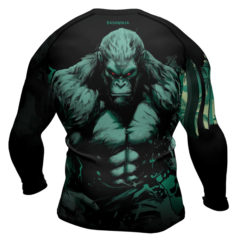 Rashninja Jungle Titan Gorilla Men's Long Sleeve Rash Guard