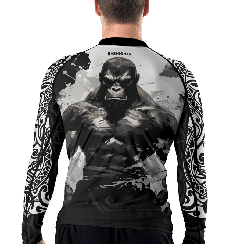 Rashninja Gorilla Jungle Monarch Men's Long Sleeve Rash Guard