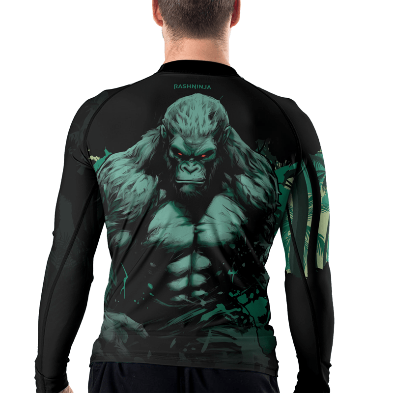 Rashninja Jungle Titan Gorilla Men's Long Sleeve Rash Guard