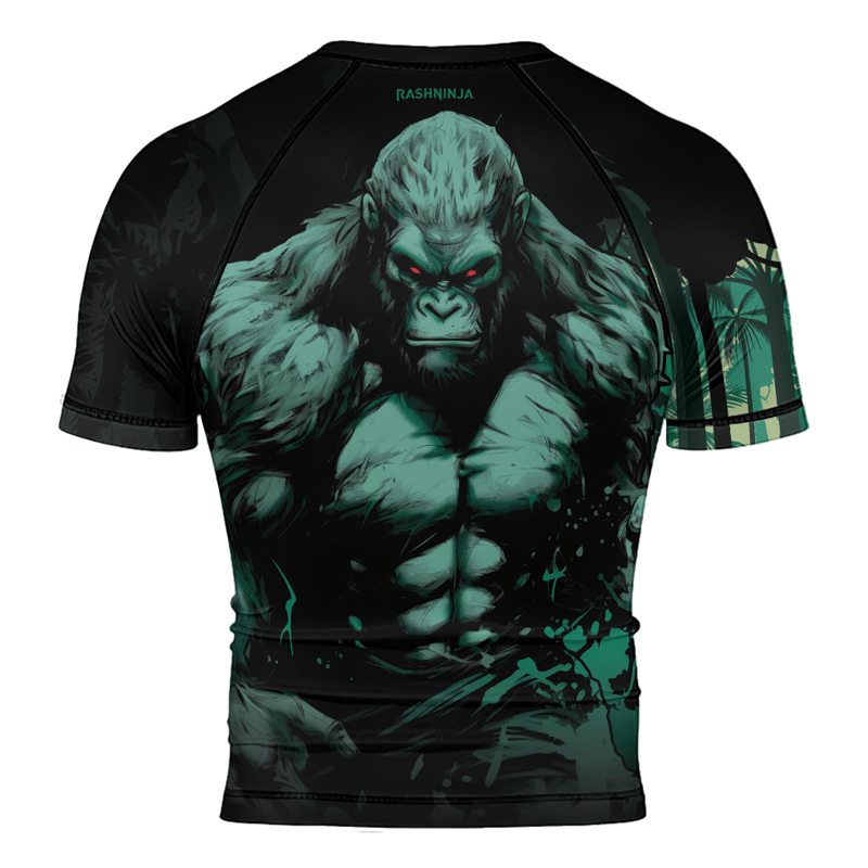 Rashninja Jungle Titan Gorilla Men's Short Sleeve Rash Guard