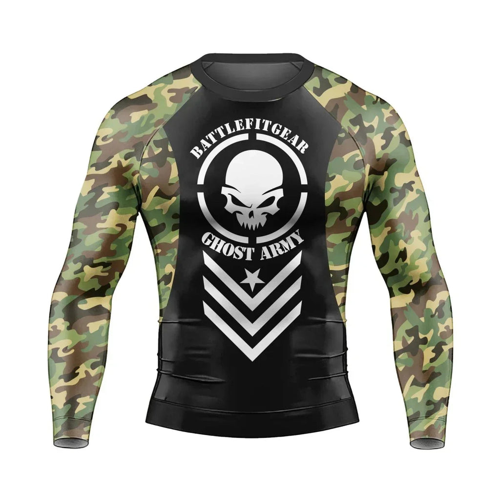 Ghost Army Men's Long Sleeve Rash Guard