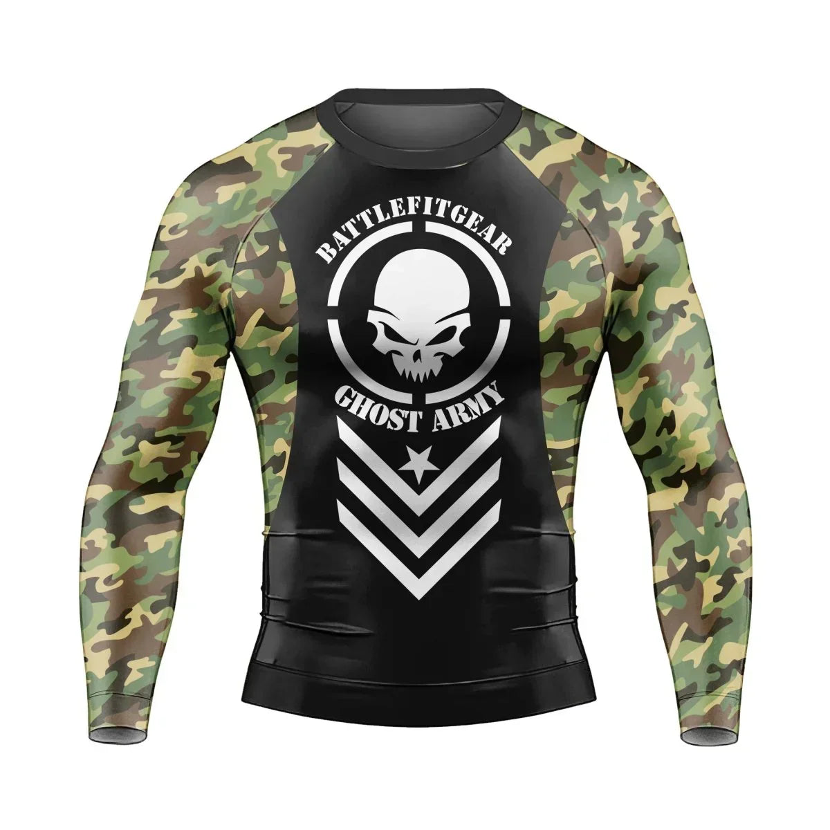 Ghost Army Men's Long Sleeve Rash Guard