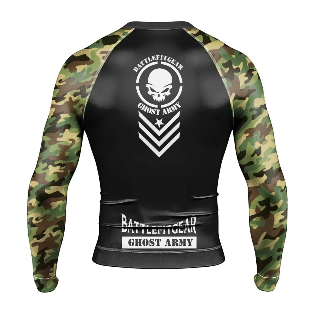 Ghost Army Men's Long Sleeve Rash Guard