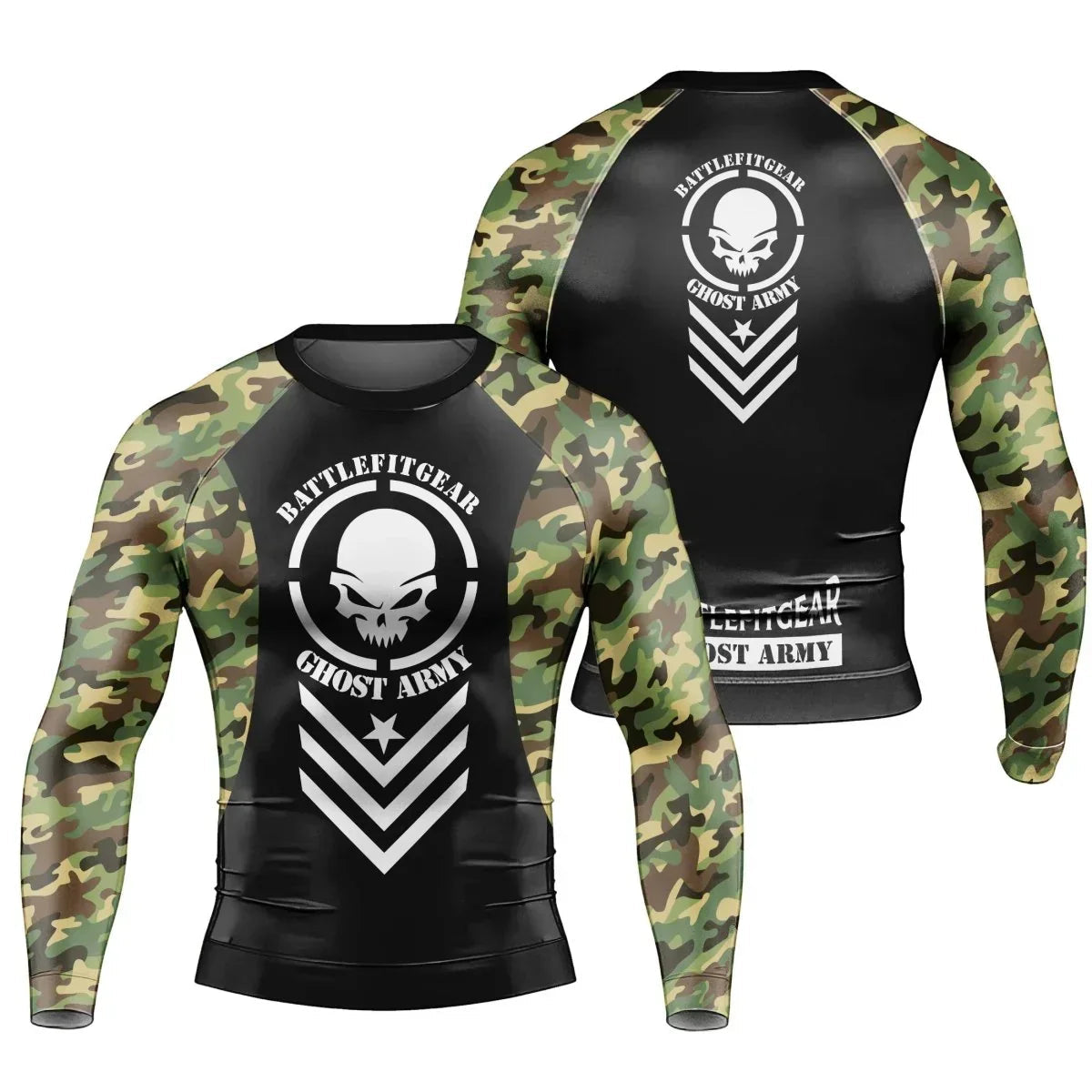 Ghost Army Men's Long Sleeve Rash Guard