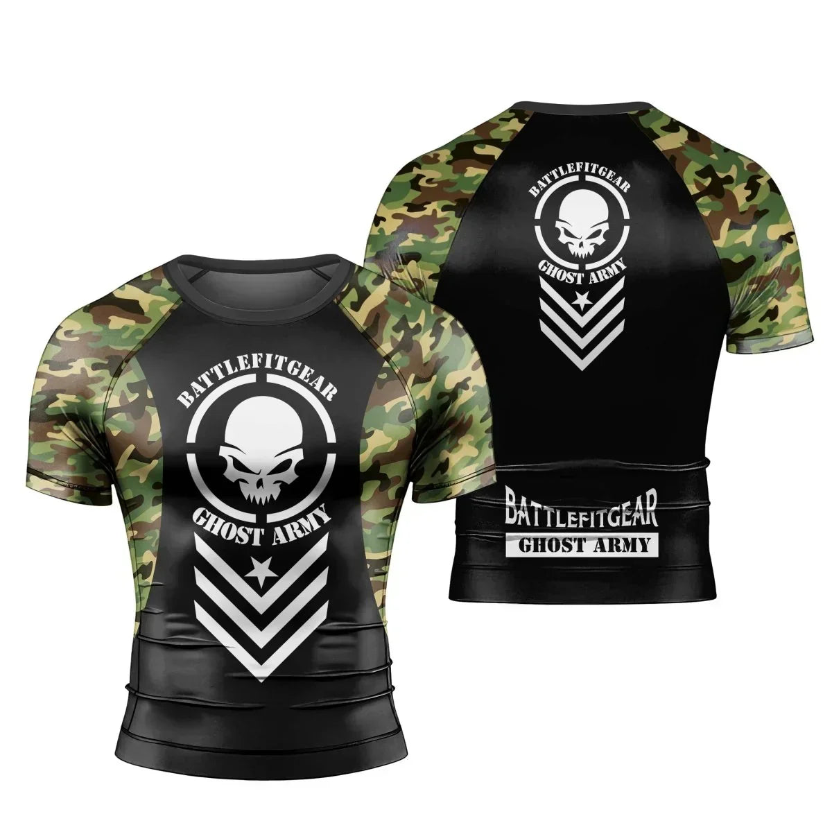 Ghost Army Men's Short Sleeve Rash Guard
