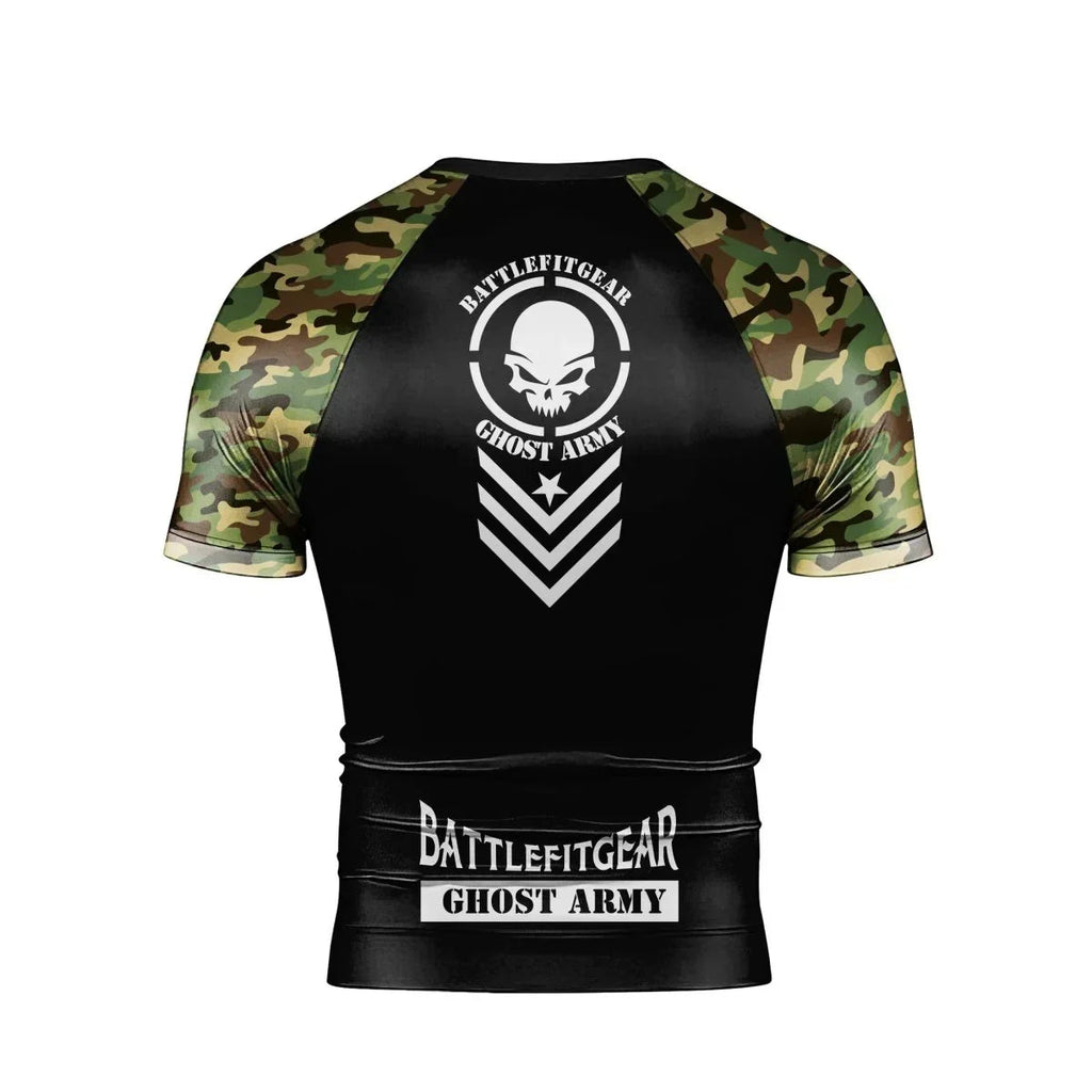Ghost Army Men's Short Sleeve Rash Guard
