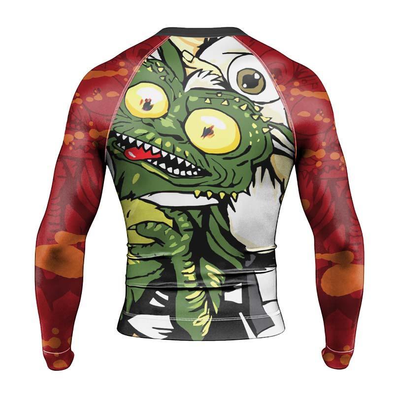 Gizmo Choking Gremlins Men's Long Sleeve Rash Guard