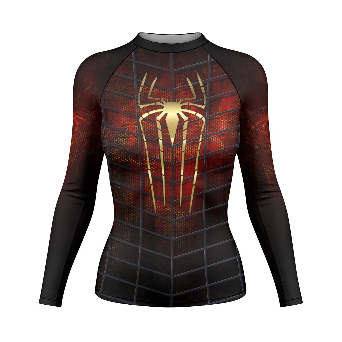 Golden Spider Man Rash Guard