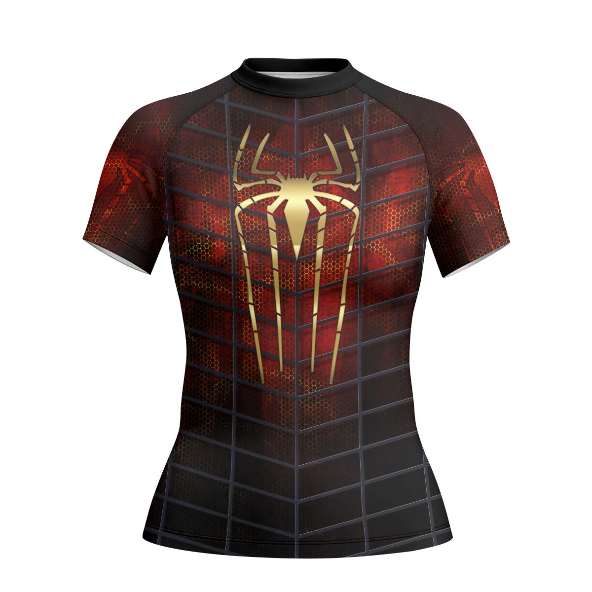 Golden Spider Man Rash Guard