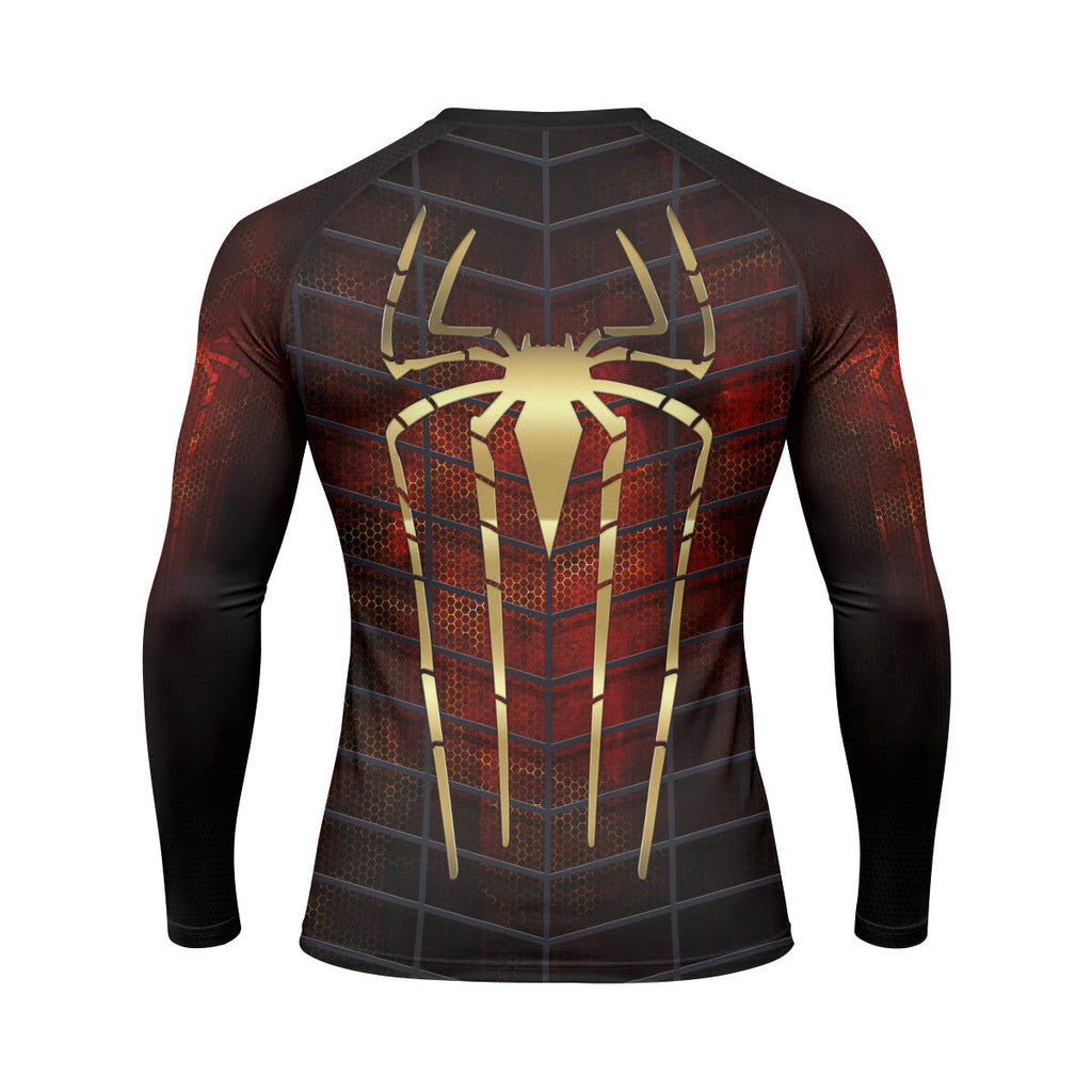 Golden Spider Man Rash Guard