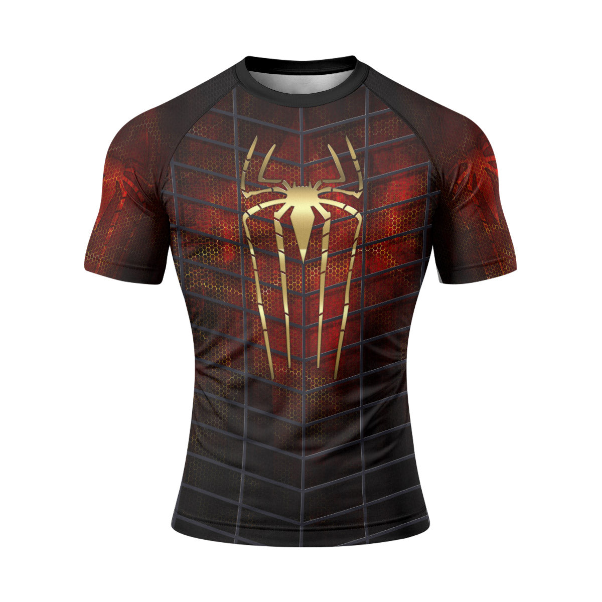 Golden Spider Man Rash Guard