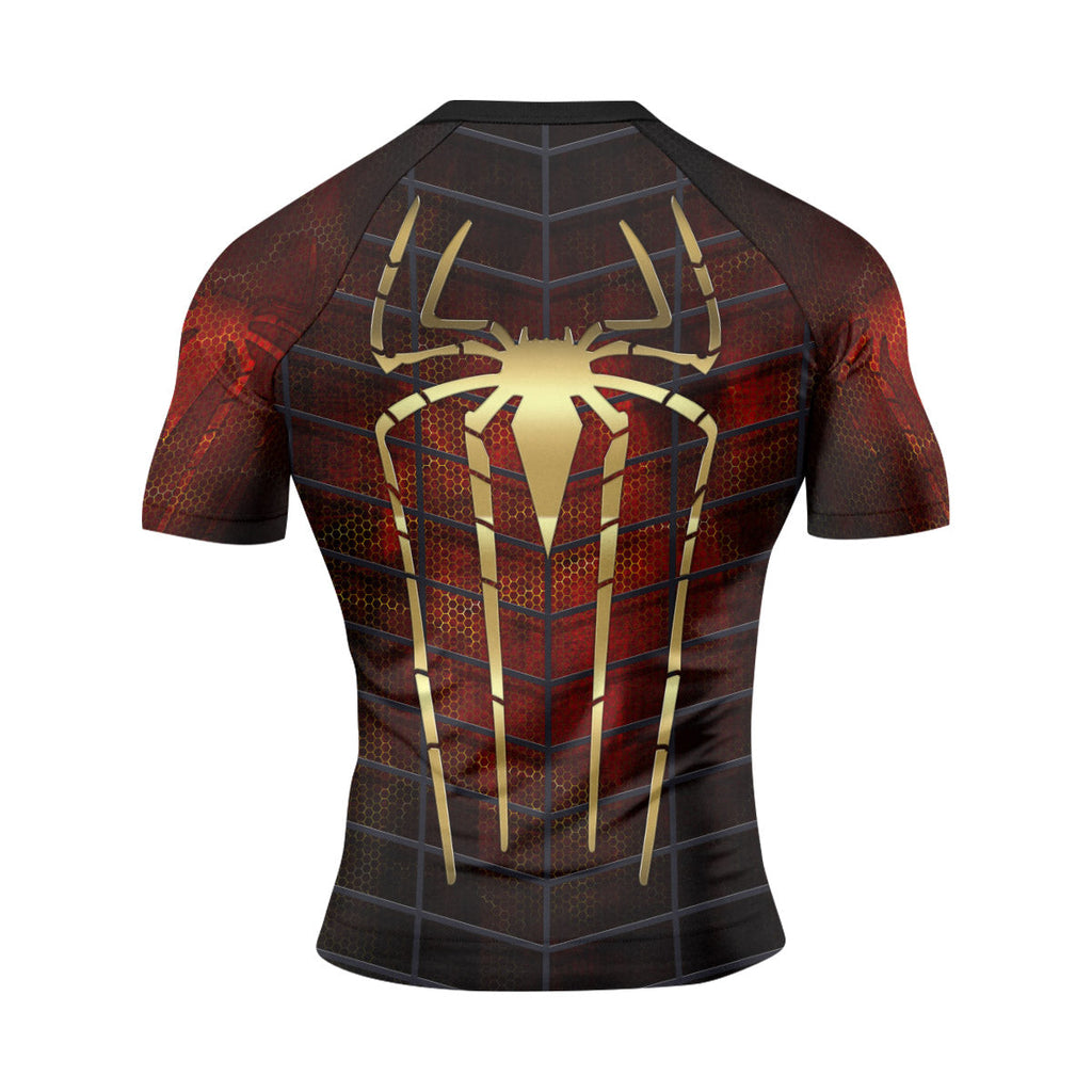 Golden Spider Man Rash Guard