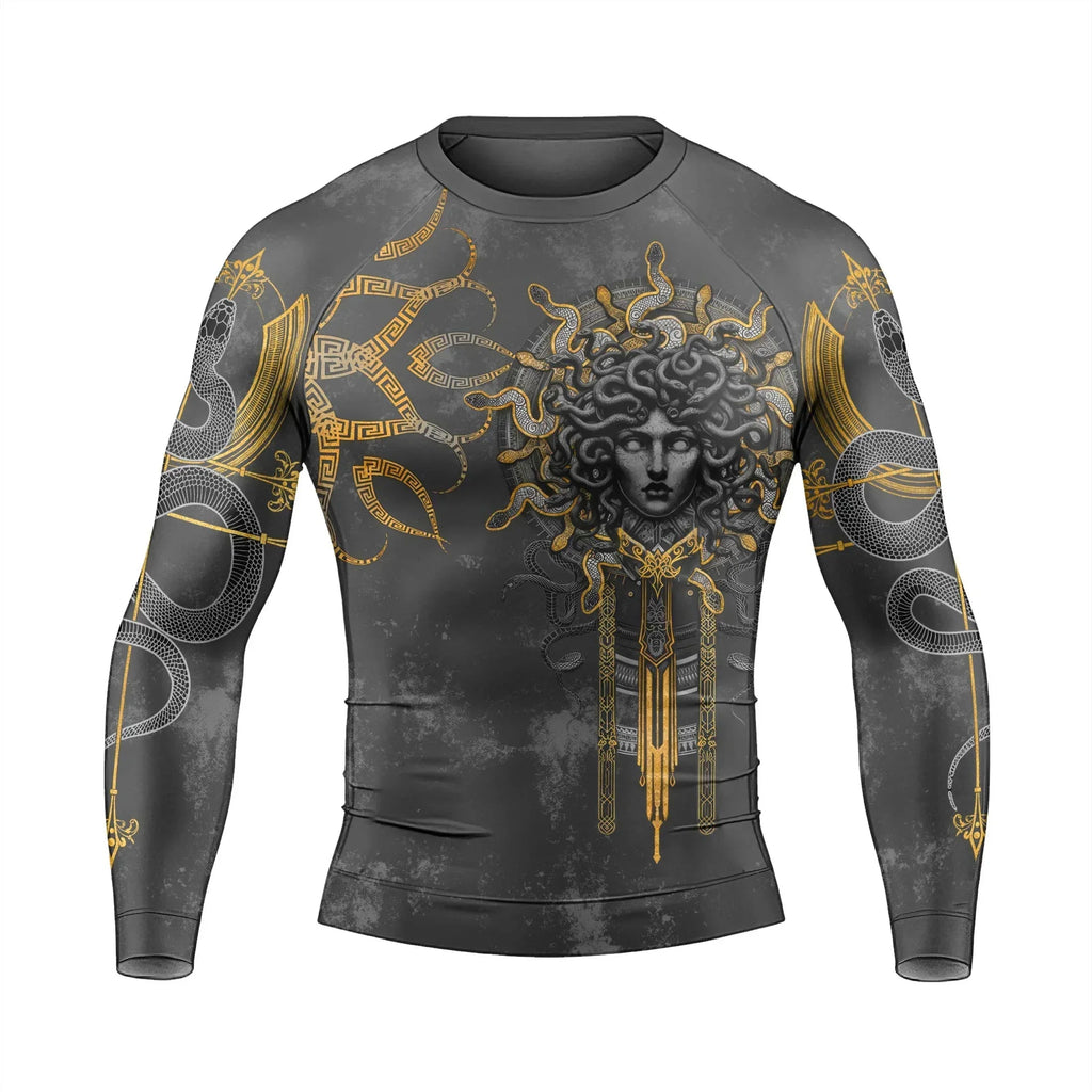 Gorgon Monstrous Sisters Men's Long Sleeve Rash Guard