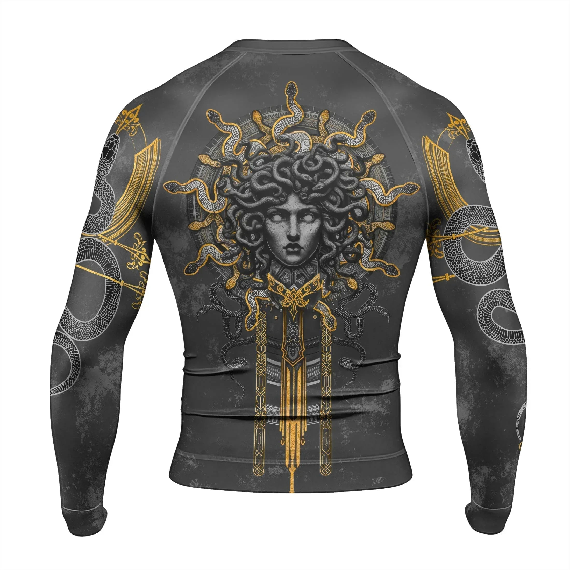 Gorgon Monstrous Sisters Men's Long Sleeve Rash Guard