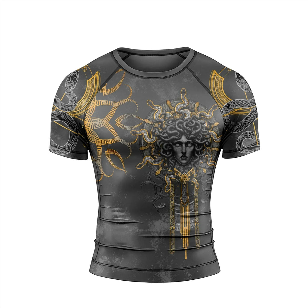 Gorgon Monstrous Sisters Men's Short Sleeve Rash Guard