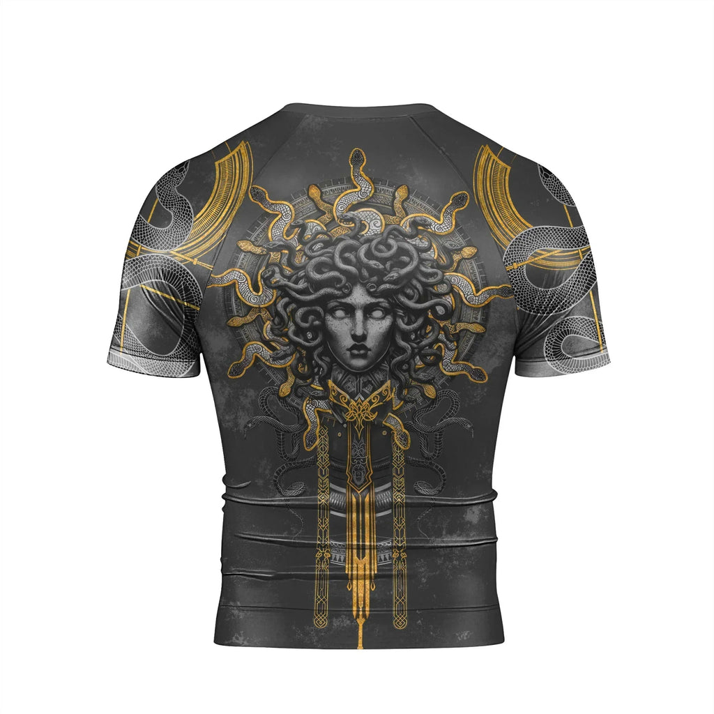 Gorgon Monstrous Sisters Men's Short Sleeve Rash Guard