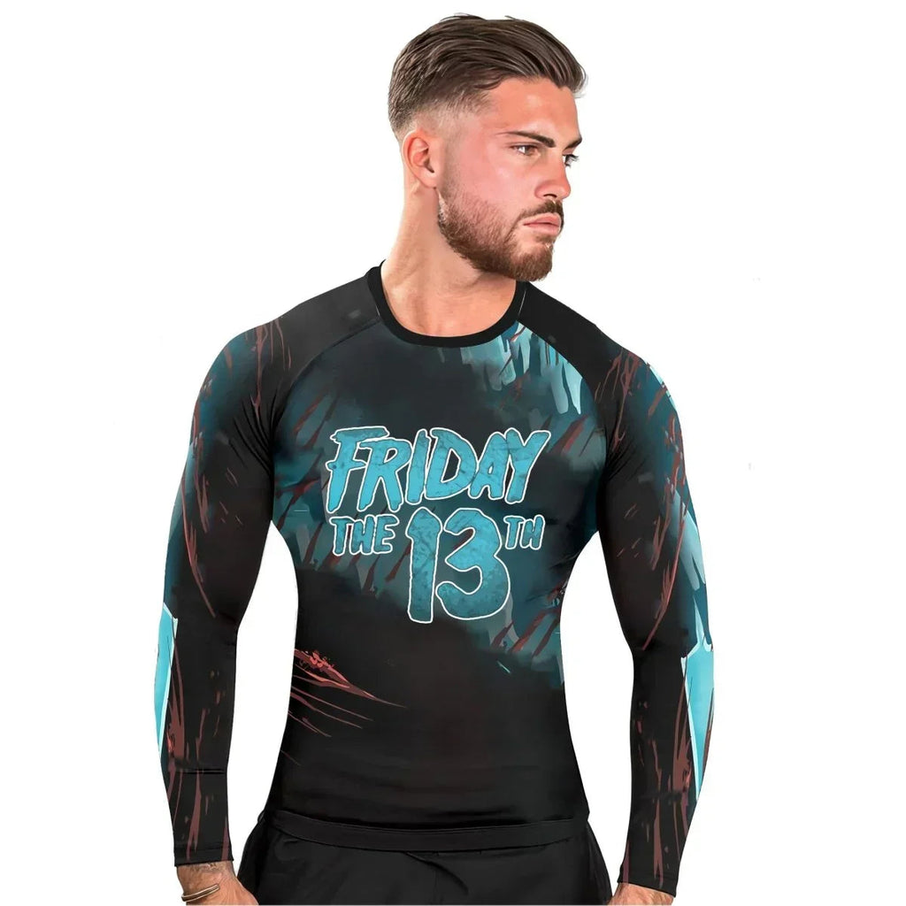 Grim Reaper Jason Voorhees Men's Long Sleeve Rash Guard