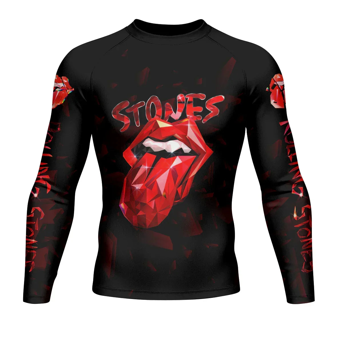 The Rolling Stones Tongue Logo Rash Guard