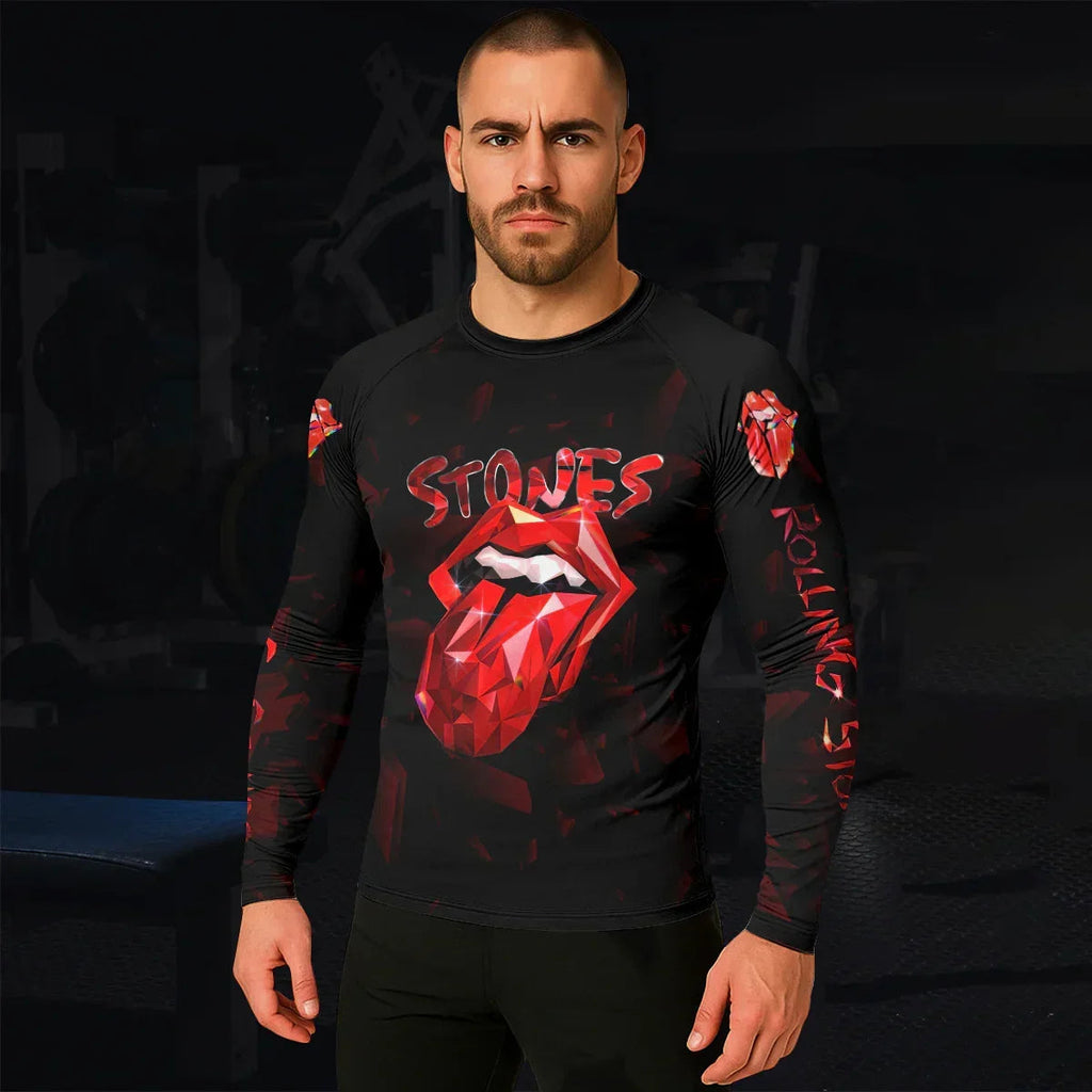 The Rolling Stones Tongue Logo Rash Guard