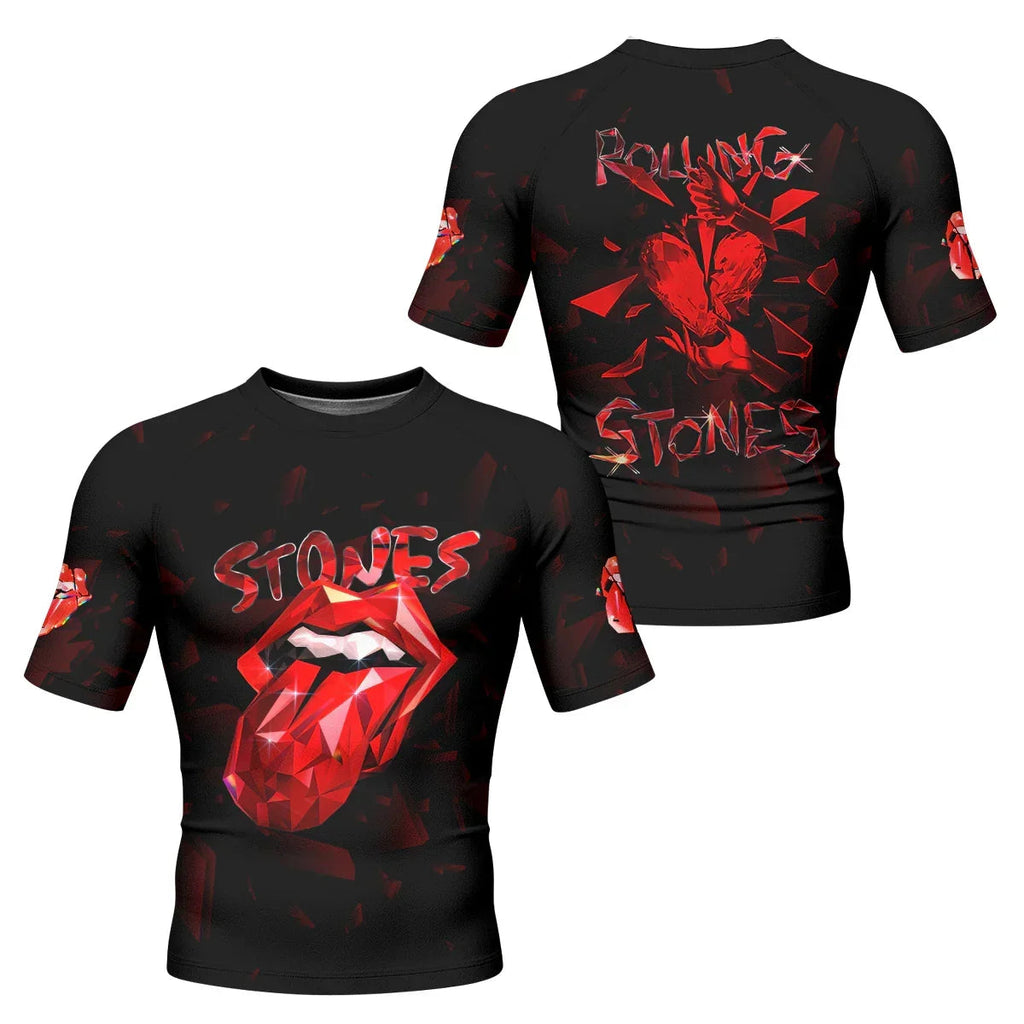 The Rolling Stones Tongue Logo Rash Guard