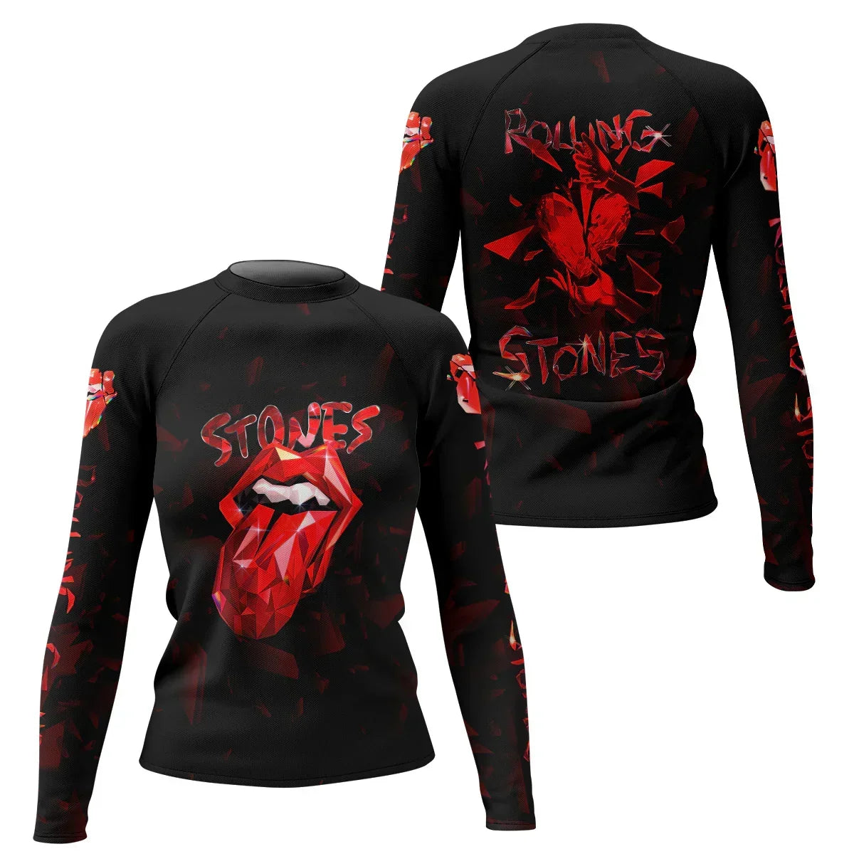The Rolling Stones Tongue Logo Rash Guard